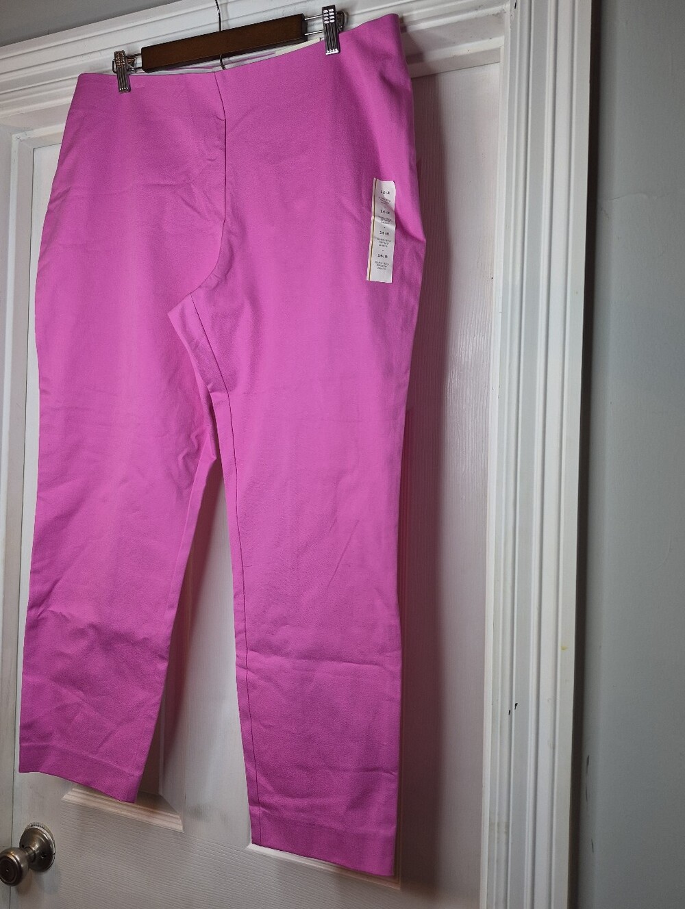 A New Day Bright Pink Skinny Ankle Pants 16R NWT